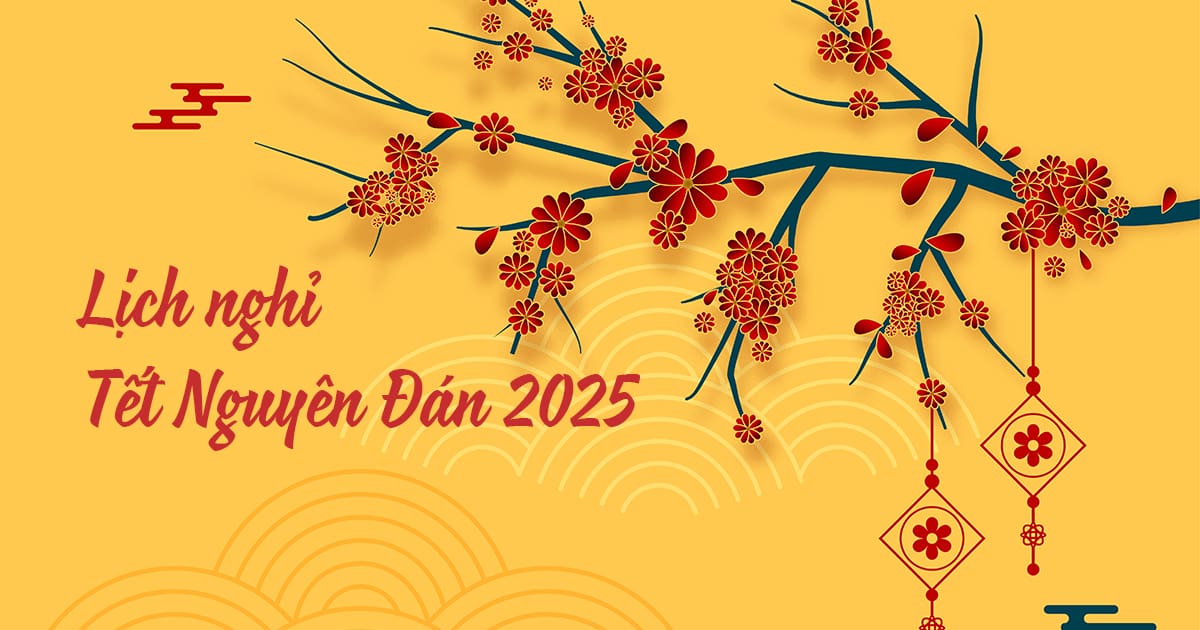 Lịch nghỉ Tết Dương 2025