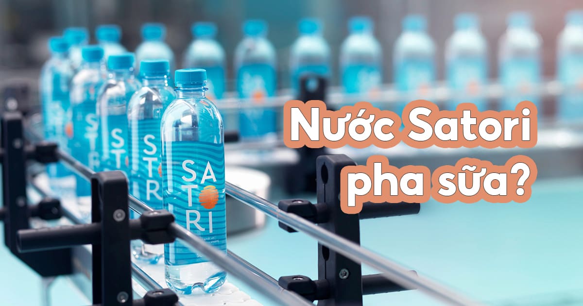 Nước Satori có pha sữa được không