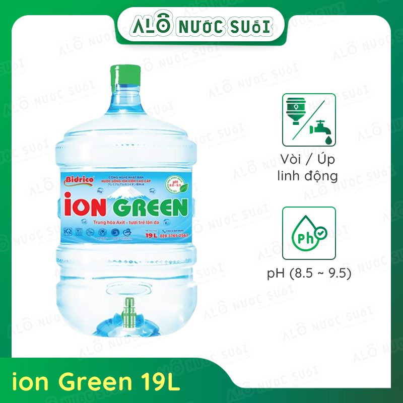 ion Green 19L (bình vòi)