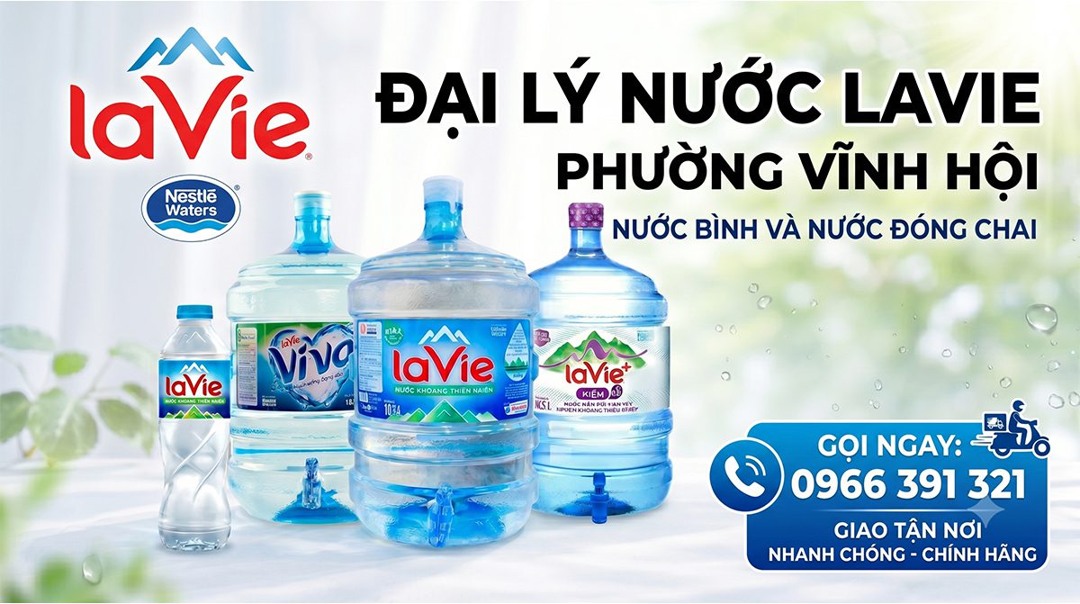 Đại lý nước LaVie Phường Vĩnh Hội – Chính hãng, giao nhanh 1 dai ly lavie vinh hoi