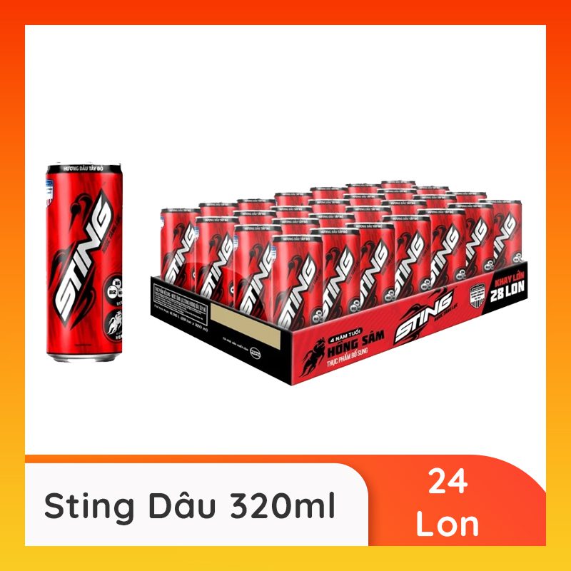 Sting Dâu 320ml (24 lon)